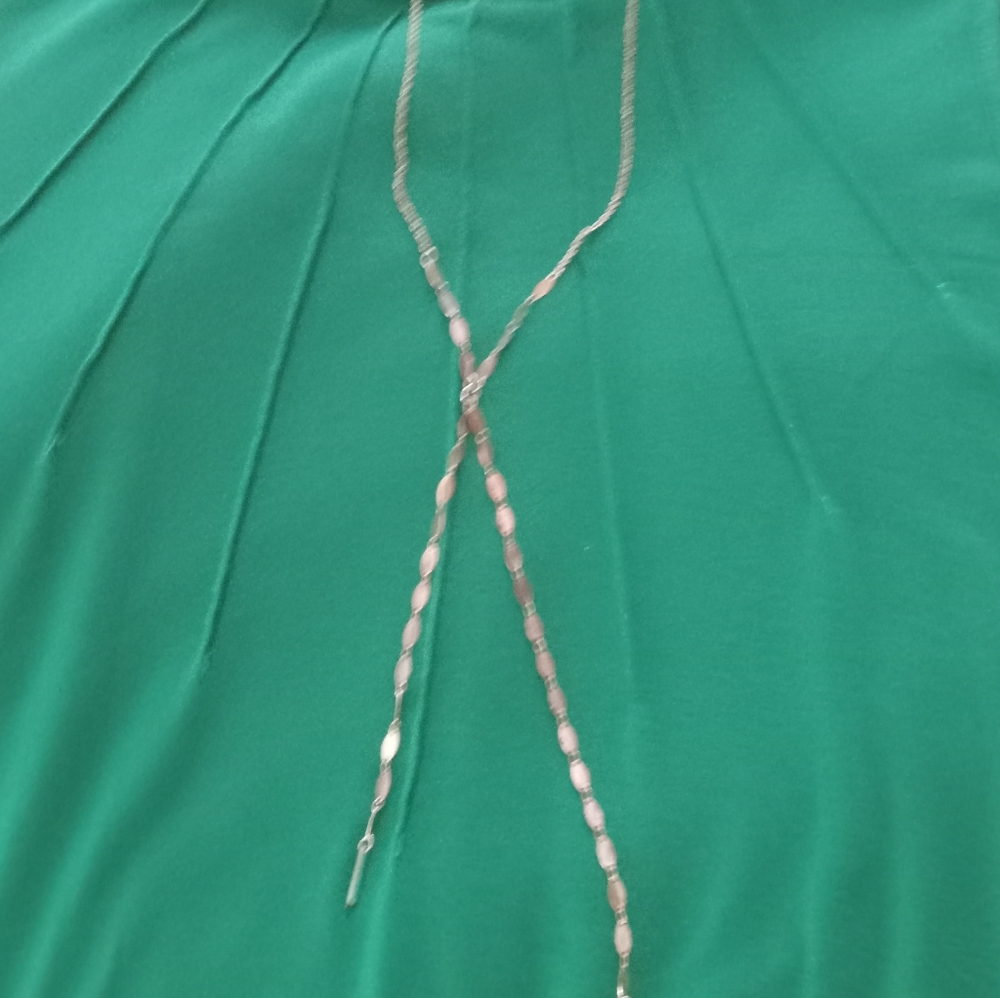 Gold Oval Disc Necklace